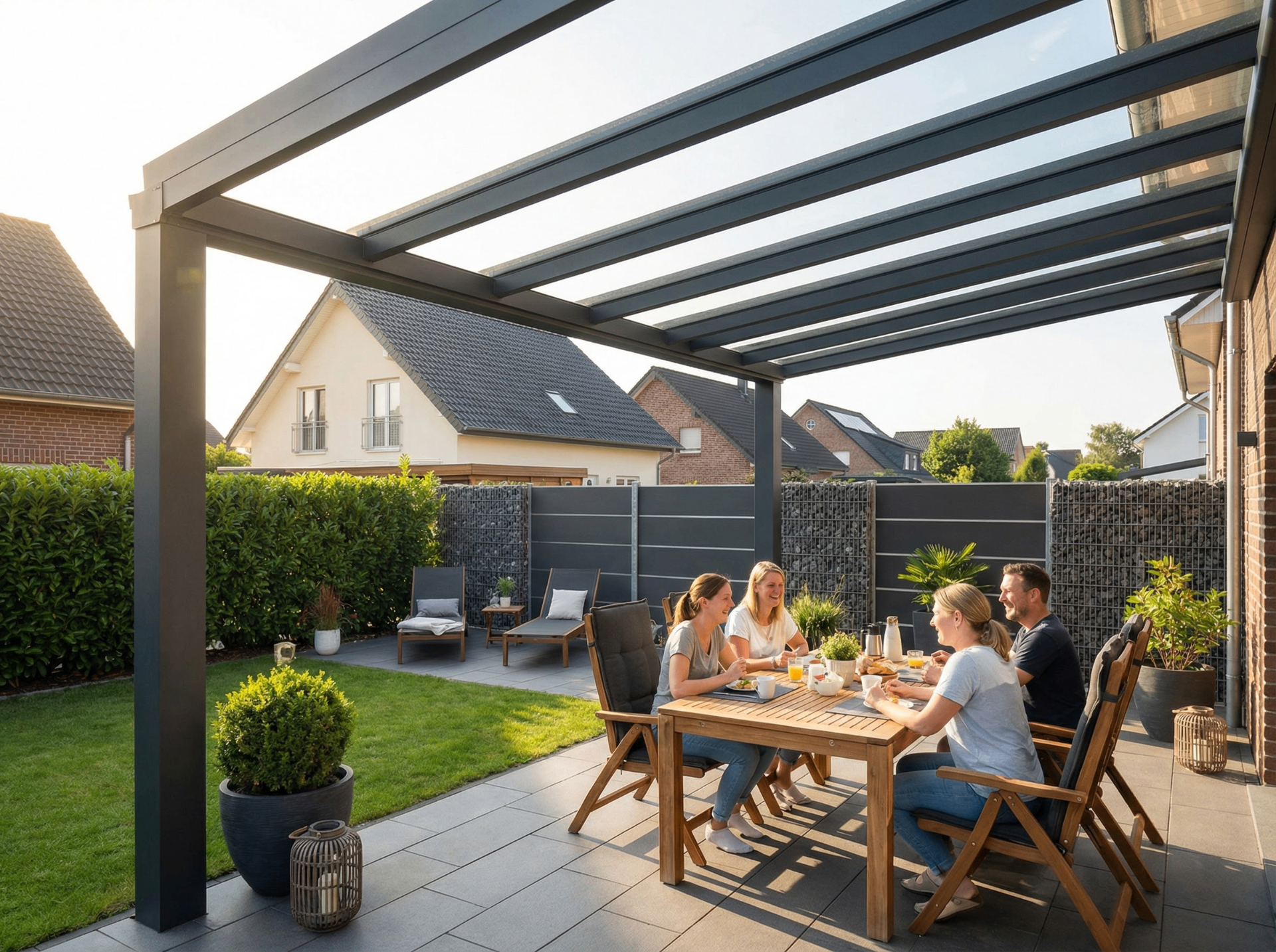 Terrassendach Anthrazit – Referenz Mittelfranken
